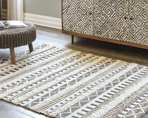 Karalee ivory/brown wool rug NEW AY-R404442