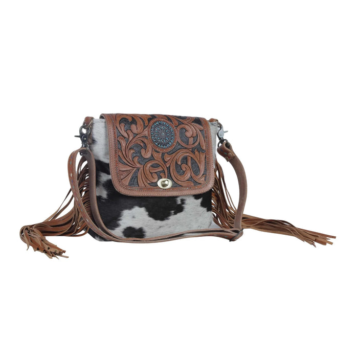 Myra Bag Brown boughs hand-tooled bag NEW MY-S-3800