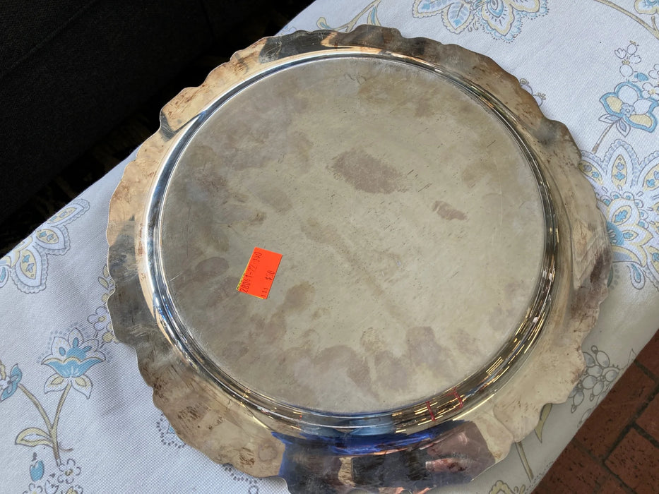 Silver serving platter 28041