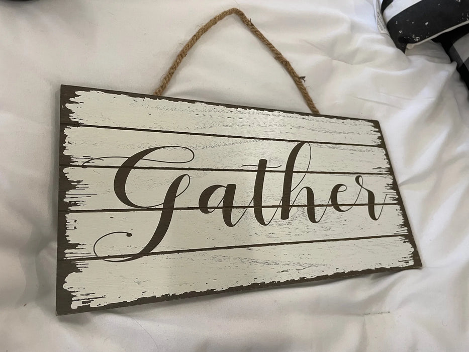 Gather decor sign 29714