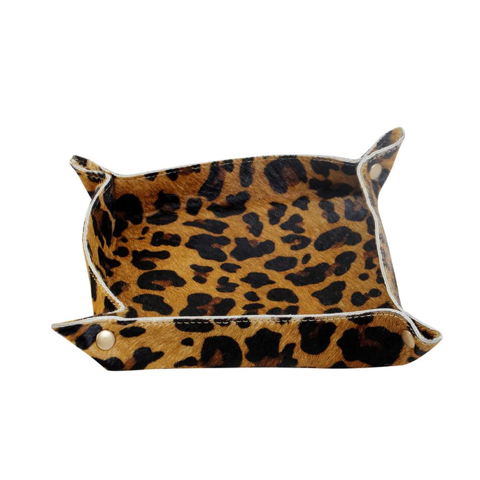 Just Imagine Hairon & Leather Leopard Print Tray Hand Crafted Myra Bag NEW MY-S-2906