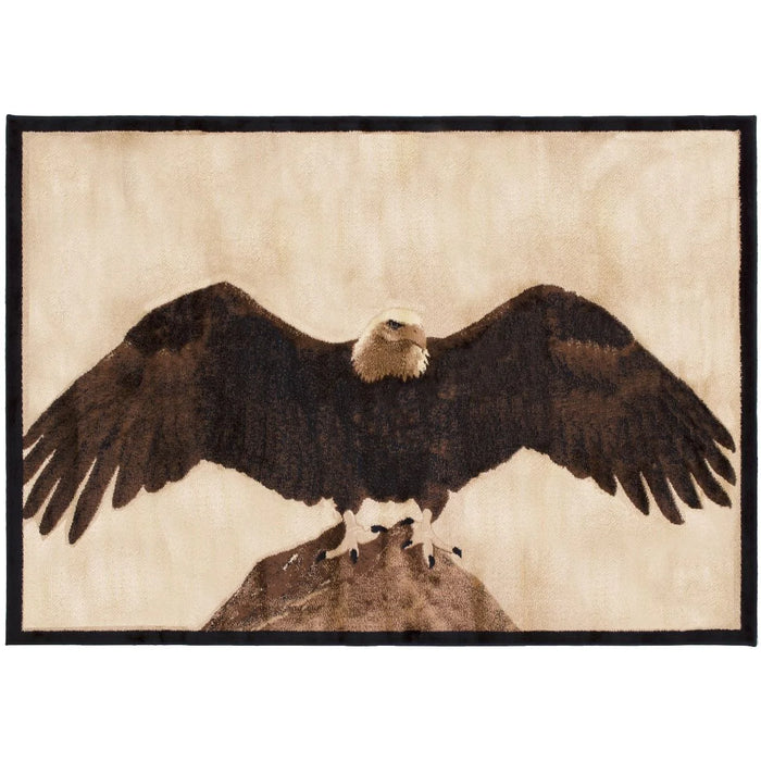 Persian Weavers Lodge 377 eagle rug 2x3 NEW PW-LD-3772x3