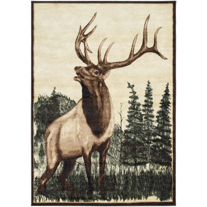 Persian Weavers Lodge 378 elk rug 2x3 NEW PW-LD-3782x3