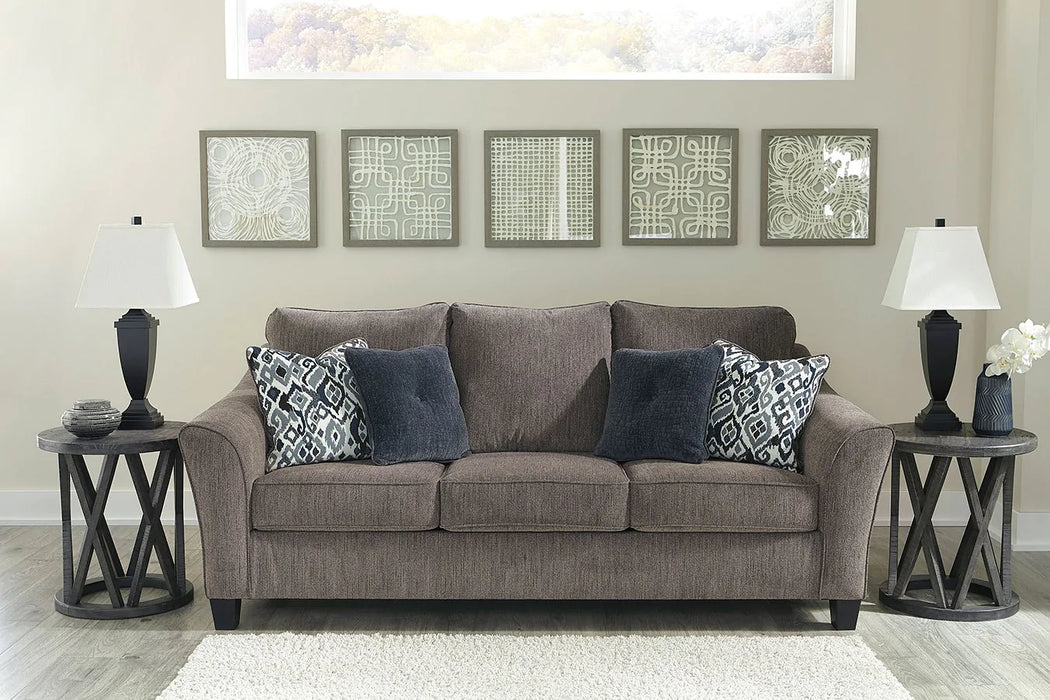 Nemoli Queen Sofa Sleeper Slate Grey/Gray Couch NEW AY-4580639