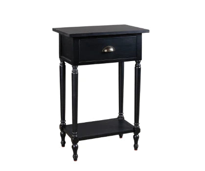 Juinville 1-Drawer Accent Table Black NEW AY-A4000161