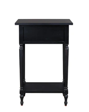 Juinville 1-Drawer Accent Table Black NEW AY-A4000161