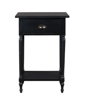 Juinville 1-Drawer Accent Table Black NEW AY-A4000161