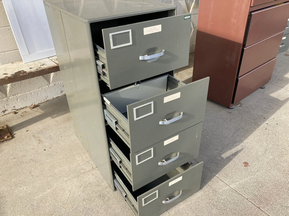 Filing cabinets tall metal 4 file drawers gray 27568