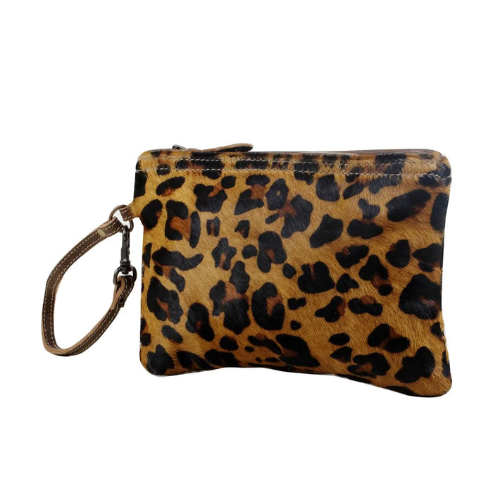 Designer Touch Hairon Leopard Print Pouch Hand Crafted Myra Bag NEW MY-S-2825