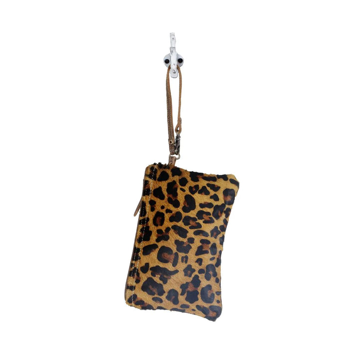 Designer Touch Hairon Leopard Print Pouch Hand Crafted Myra Bag NEW MY-S-2825