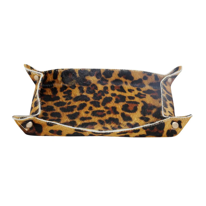 Collect All Hairon & Leather Leopard Print Tray Hand Crafted Myra Bag NEW MY-S-2894